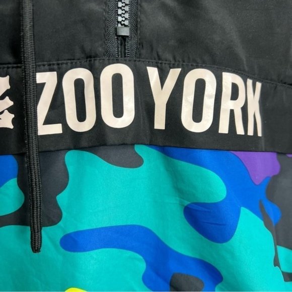 ZOO York Quarter Zip Rainbow Camo Lightweight Jacket S - Picture 8 of 12